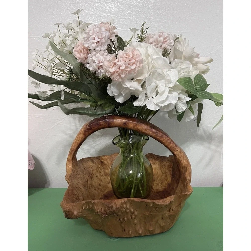 Handmade burl wood